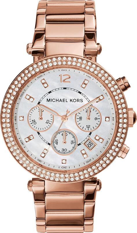 michael kors parker rose gold watch